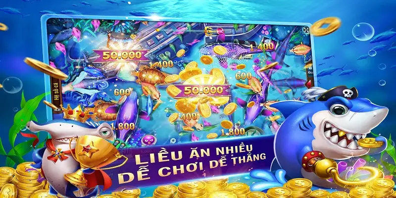 Chơi game bắn cá online cực đơn giản, thú vị